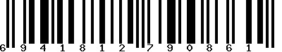 EAN-13 : 6941812790861