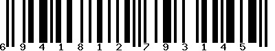EAN-13 : 6941812793145