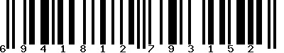 EAN-13 : 6941812793152