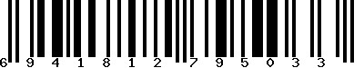 EAN-13 : 6941812795033