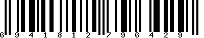 EAN-13 : 6941812796429