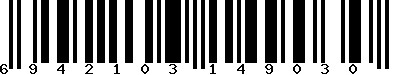 EAN-13 : 6942103149030