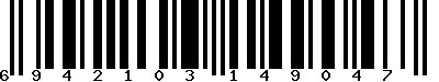 EAN-13 : 6942103149047