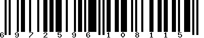 EAN-13 : 6972596108115