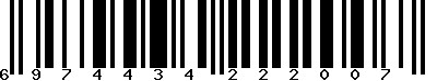 EAN-13 : 6974434222007