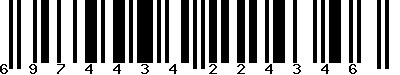 EAN-13 : 6974434224346