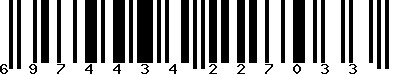 EAN-13 : 6974434227033