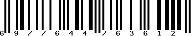EAN-13 : 6977644763612