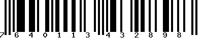 EAN-13 : 7640113432898