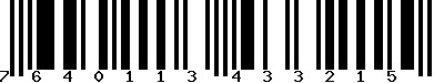 EAN-13 : 7640113433215
