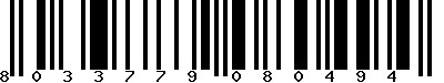 EAN-13 : 8033779080494 EAN-13 : 8033779080494