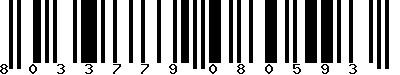 EAN-13 : 8033779080593