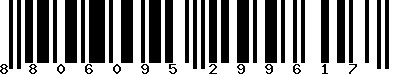EAN-13 : 8806095299617
