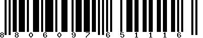 EAN-13 : 8806097651116